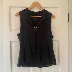 BNWT Dynamite Black Button Up Top, Medium